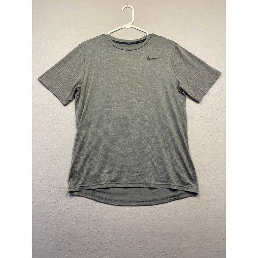 Nike Dri-FIT Training Shirt Polyester Gray Heather Medium Mens